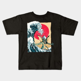 The Great Wave of Gremlins Kids T-Shirt